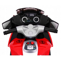 Motor na akumulator Ścigacz Skuter dla dzieci Czerwony PA.XMX-609.CR