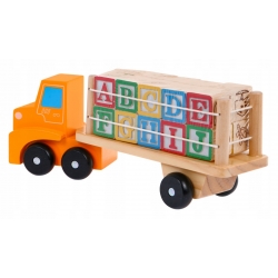 Zabawka Drewniana Ciężarówka TIR Klocki Drewniane ZDR.PH05B021