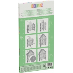 Kolorowanka przestrzenna 3D Domek dla dzieci MPD-000202
