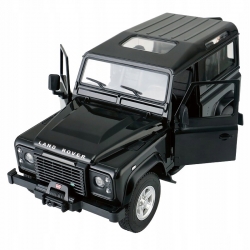Land Rover Defender czar. RASTAR 1:14 Zdalnie sterowanie auto+Pilot 2,4 GHz ZRC.78400.CZ