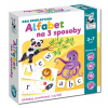 Gra edukacyjna "Alfabet na 3 sposoby" nauka Liter i Słów dla dzieci 3-7 lat GRA_ALFABET_3_SPOSOB