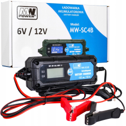 Ładowarka akumulatorowa z Wyświetlaczem LCD 6V i 12V + 2 Tryby specjalne CZZ.LAD.MW-SC4B