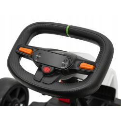 Gokart Fast 3 Drift na akumulator dla dzieci Biały+Funkcja driftu + Silniki PA.BDM0933.BIA