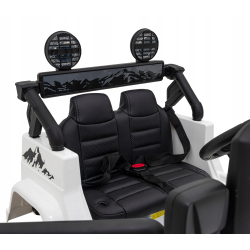 Toyota FJ Cruiser dla dzieci Biały + Pilot + Napęd 4x4 + Audio LED + EVA PA.JJ2099.BIA