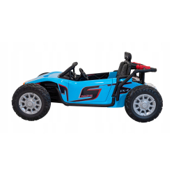 Auto Buggy Racing 5 na akumulator Niebieski +Silniki 2x200W+Pilot+Audio LED PA.JS3168.NIE