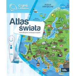 Czytaj z Albikiem ZESTAW Atlas Świata + mówiące PIÓRO PM4 72396