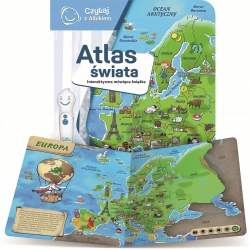 Książka mówiąca edukacyjna dla dzieci Atlas Świata 72397