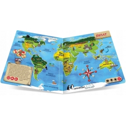Książka mówiąca edukacyjna dla dzieci Atlas Świata 72397