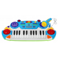Keyboard dzieci stołek mikrofon organy perkusja ZMU.BB335B