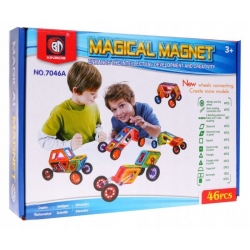 Klocki Magnetyczne dla dzieci Zestaw 46 elementów 7046A