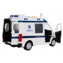 Auto Policja FURGONETKA policyjna światło dźwięk ZAU.WY590B
