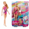 Lalka Barbie zestaw pływaczka z pieskiem mattel GHK23