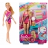 Lalka Barbie zestaw pływaczka z pieskiem mattel GHK23